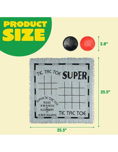 Juego de Mesa 3 en 1 Damas Gigantes JOYIN 24 Fichas