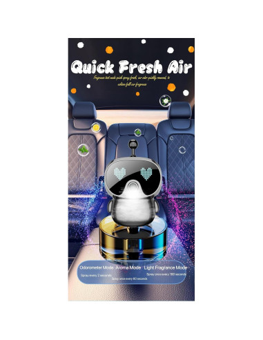 Difusor de Aromas para Auto BNTR Negro Rotatorio 6,5x11cm