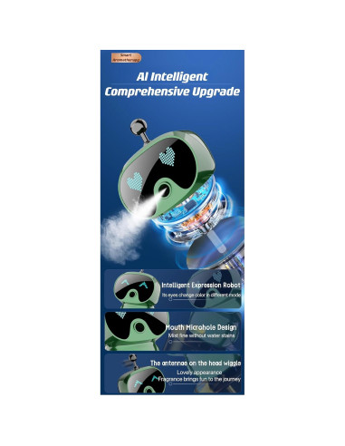 Difusor de Aromas para Auto BNTR Negro Rotatorio 6,5x11cm