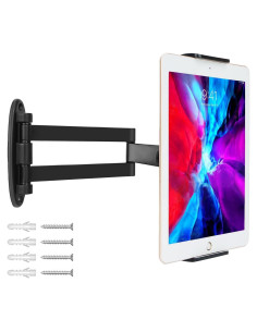 Soporte de Pared para Tablet GSRUAN Ajustable 360 Negro