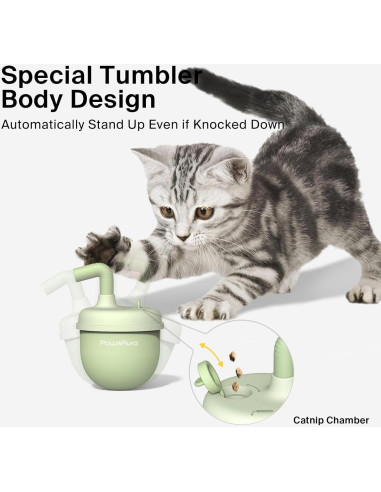 Juguete láser automático para gatos OFFBEATISM verde 360