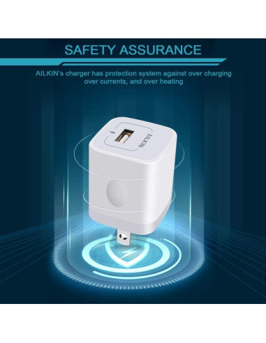 Cargador USB AILKIN 1A 5 Puertos Multicolor Carga Rápida