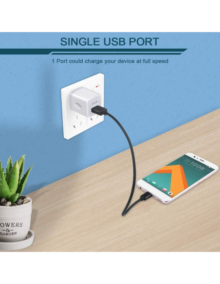 Cargador USB AILKIN 1A 5 Puertos Multicolor Carga Rápida