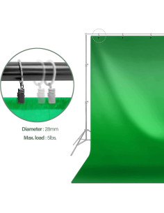 Pantalla de Fondo Verde LimoStudio 1.83x2.74m Chroma Key 2