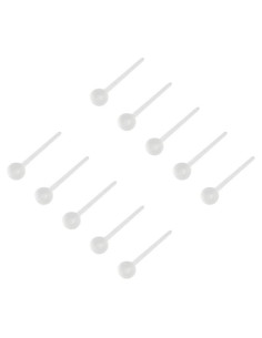 Pendientes de Bioplástico Claro Ruifan 20G 3mm para Mujeres