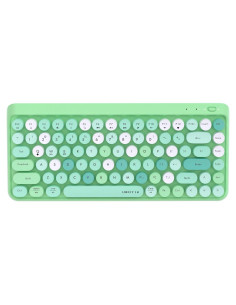 Teclado Bluetooth Portátil KKT 84 Teclas Colorido Verde