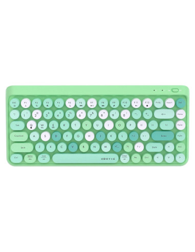 Teclado Bluetooth Portátil KKT 84 Teclas Colorido Verde