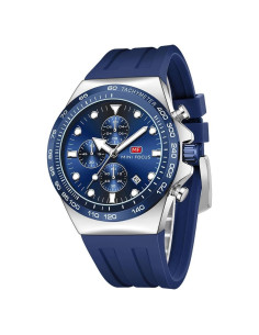 Reloj de Pulsera Mini Focus MF0488G Casual Hombre Azul-Plata