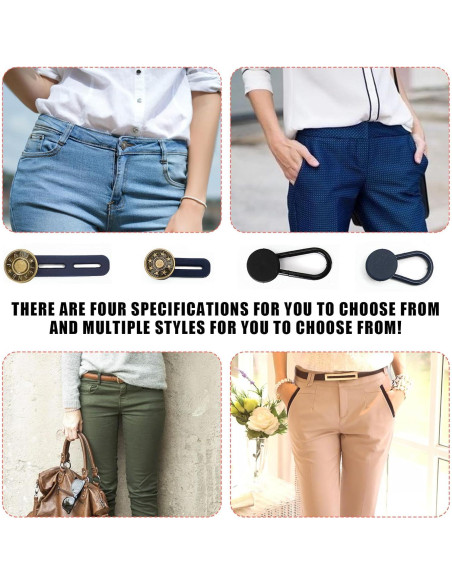 28 Extensores de Botones para Jeans Sin Coser Siutaga