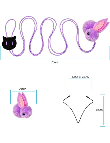 Juguetes Interactivos para Gatos ZPH - Varita Retráctil y Teasers