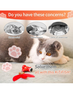 Juguete Interactivo para Gatos KiTiFiSH Automático USB 2