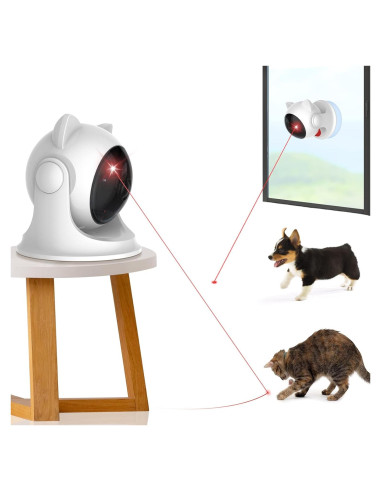 Juguete Interactivo de Láser para Gatos LEPLE P32 Blanco