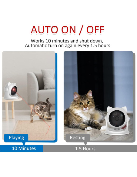 Juguete Interactivo de Láser para Gatos LEPLE P32 Blanco