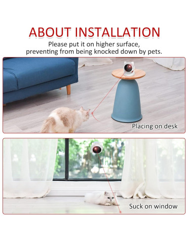 Juguete Interactivo de Láser para Gatos LEPLE P32 Blanco