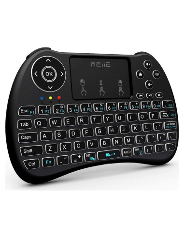 Teclado Mini Inalámbrico Reiie H9+ con Touchpad y LED