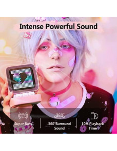 Divoom Ditoo Altavoz Bluetooth Retro 10W Rosa LED 16x16 2