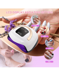 Lámpara de Uñas LED UV Timpou S1 168W Secado Rápido 2