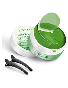 Mascarilla para Ojos LAVONE - 30 Pares Té Verde Hidratante