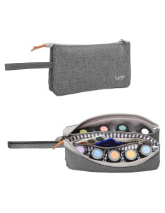 Bolsa Organizador de Aceite Esencial LUXJA - 9 Botellas Gris