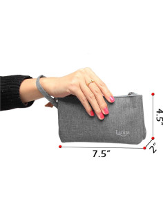 Bolsa Organizador de Aceite Esencial LUXJA - 9 Botellas Gris 2