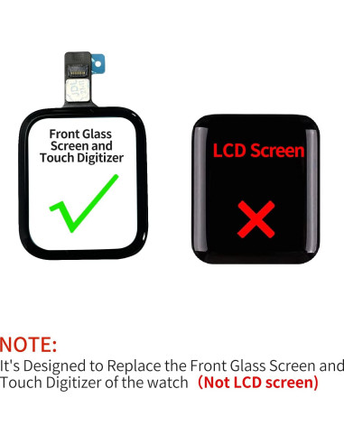 Reemplazo Lente Cristal Apple Watch Series 4 40mm - Kit Reparación
