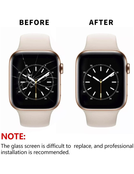 Reemplazo Lente Cristal Apple Watch Series 4 40mm - Kit Reparación