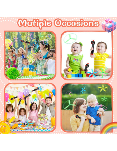 Juguete Disco Volador Kymqlyw 12 Pcs con Lanzadores y Discos