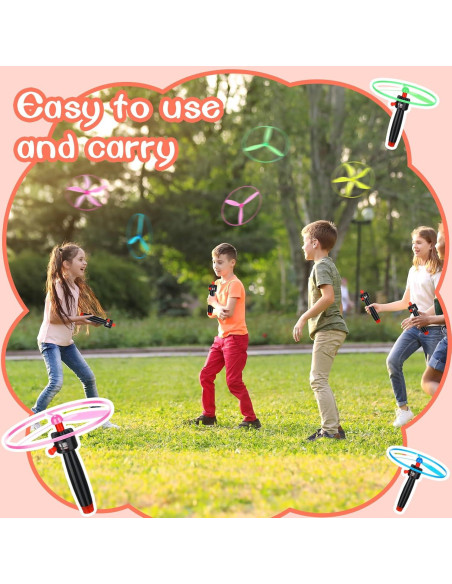 Juguete Disco Volador Kymqlyw 12 Pcs con Lanzadores y Discos