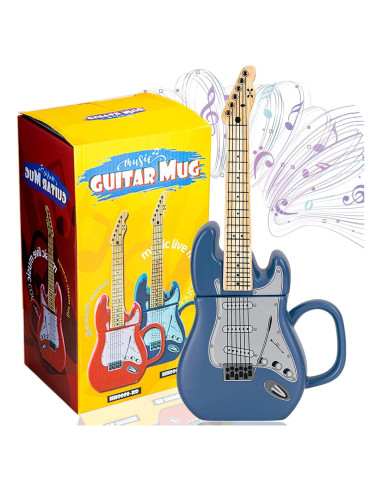 Taza de cerámica guitarra eléctrica LUCYLANKER 0.44 L