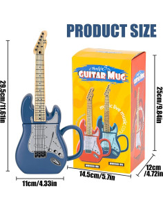 Taza de cerámica guitarra eléctrica LUCYLANKER 0.44 L 2