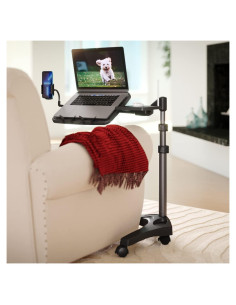 Carro de Escritorio Móvil LEVO G2 V16 para Laptop Negro