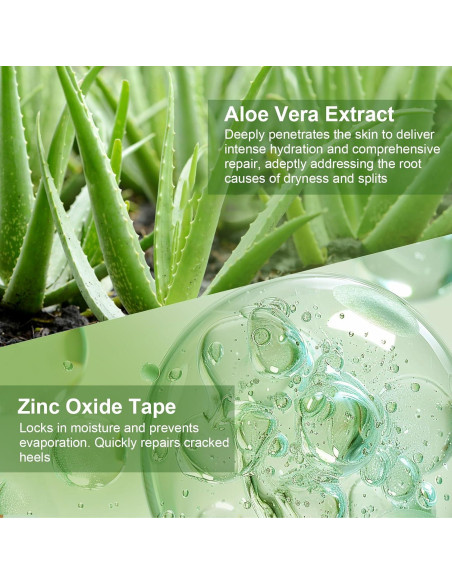 Parches para Talones Agrietados TEAWOO 25PCS Aloe Vera