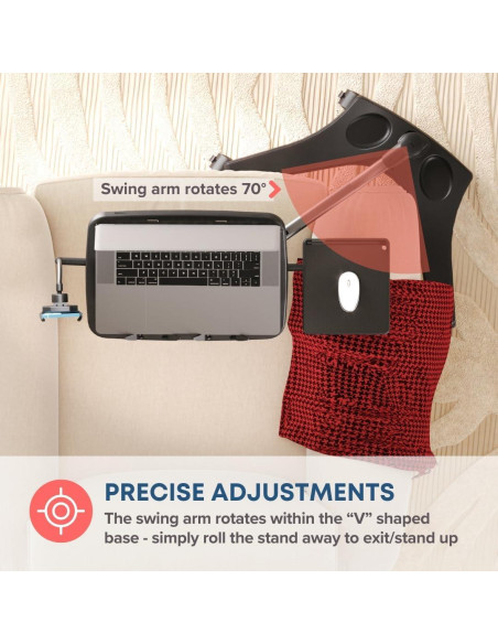 Carro de Escritorio Móvil LEVO G2 V16 para Laptop Negro