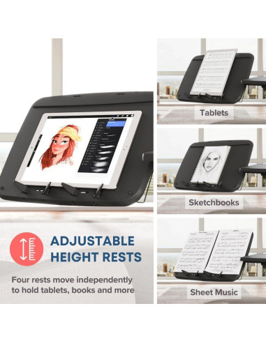 Carro de Escritorio Móvil LEVO G2 V16 para Laptop Negro