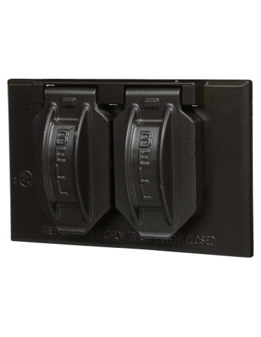 Cubierta a Prueba de Climas Hubbell Raco 5180-2 Dúplex Horizontal