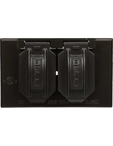 Cubierta a Prueba de Climas Hubbell Raco 5180-2 Dúplex Horizontal