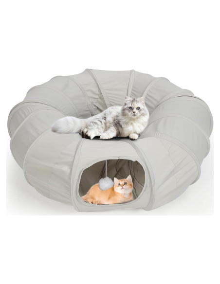 Cama túnel para gatos Tianwide 27.9 cm suave y plegable Cama túnel para gatos Tianwide 27.9 cm suave y plegable