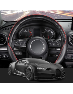 Cubierta de Volante SEG Direct 14.5-15" Cuero Fibra Carbono 2