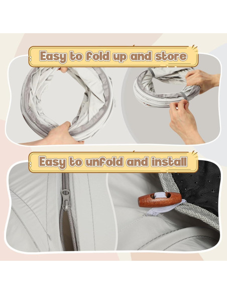 Cama túnel para gatos Tianwide 27.9 cm suave y plegable Cama túnel para gatos Tianwide 27.9 cm suave y plegable