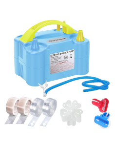 Bomba eléctrica de globos Growsun 600W azul para fiestas