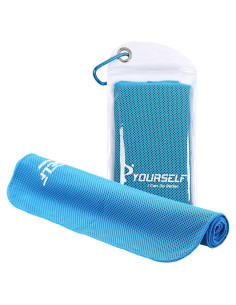 Toalla Enfriadora SYOURSELF 101.6x30.5 cm Azul Microfibra