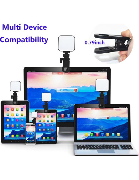 Paquete de 2 Clips de Luz de Relleno Genérico Ajustables