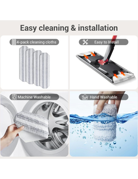 10 Almohadillas Reemplazo Microfibra Mopas Vileda H2prO 40.5x11cm