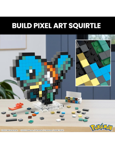 Figura de Acción Squirtle Pixel MEGA 15.24 cm Retro HTH77
