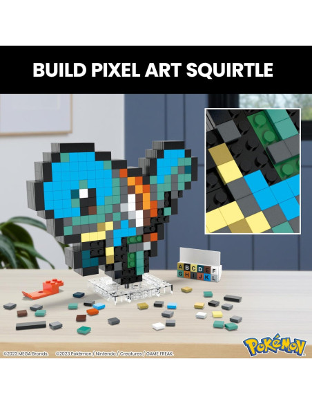 Figura de Acción Squirtle Pixel MEGA 15.24 cm Retro HTH77