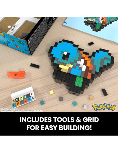 Figura de Acción Squirtle Pixel MEGA 15.24 cm Retro HTH77