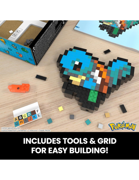 Figura de Acción Squirtle Pixel MEGA 15.24 cm Retro HTH77