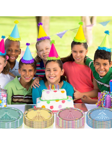 40 Platos de Papel Desechables Daapiishuu 17.78 cm Princesa