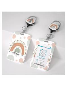 Soporte de Insignia Retráctil LRITER con Clip y Carrete 60 cm