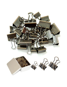 Clip de Carpeta Bronce SHAOMAN 25-Pack 2, 3 y 3.2 cm